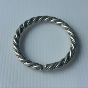 Silver Twisted Bangle Bracelet vintage Tibetan style Tibetan silver fits 15-18cm